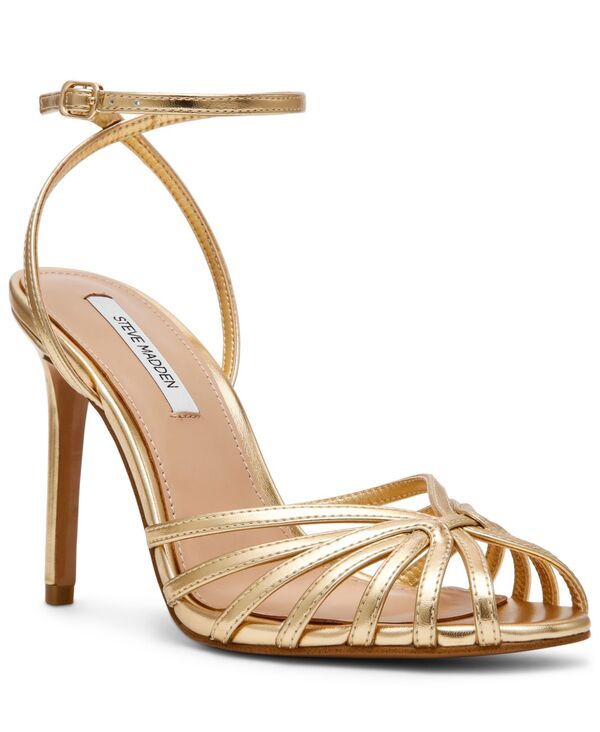 スティーブ マデン レディース シューズ サンダル Steve Madden Womens Mizuna Strappy Dressandals Gold Metallic ゴールド