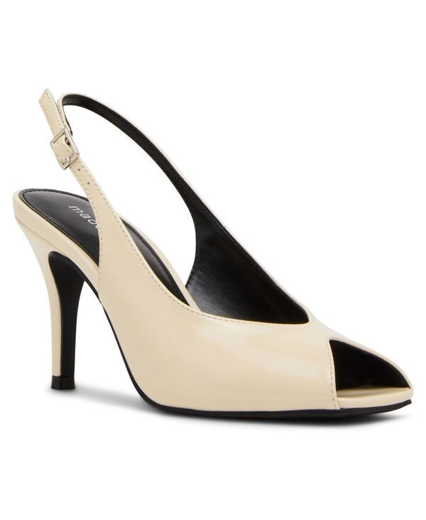 マッデンガール レディース シューズ パンプス Madden Girl Womens Parade Slingback Peep Toe Pumps Cream Patent クリーム