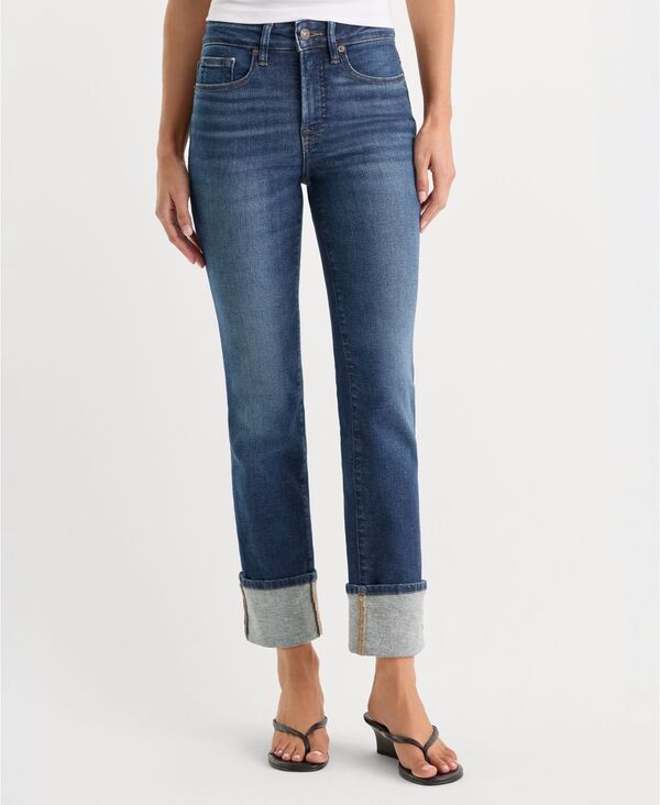 グッドアメリカン レディース ボトムス デニムパンツ ジーンズ Good American Womenstraight MidRise Jeans Indigo インディゴ