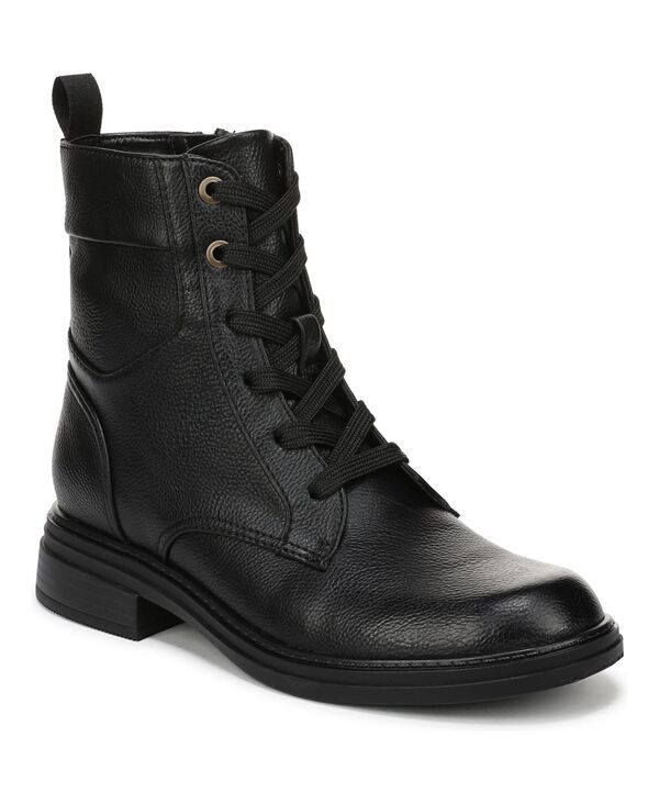 ナチュライザー レディース シューズ ブーツ・レインブーツ レース Naturalizer Womens Legend LaceUp Short Boots Black Faux Leather ブラ