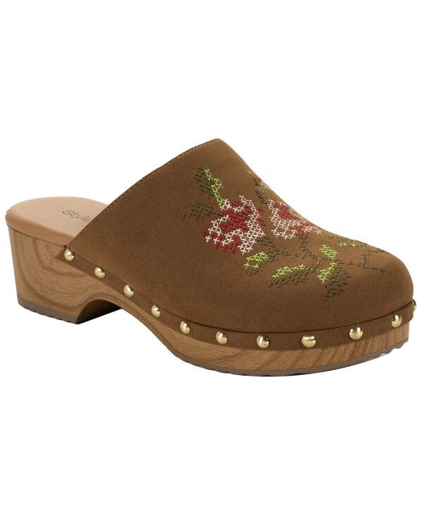 スタイルアンドコー レディース シューズ サンダル ヒール Style Co Womens Dakotaa Studded Block Heel Clogs Macys Exclusive Grano