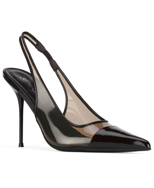 ジェフリー キャンベル レディース シューズ パンプス Jeffrey Campbell Womens Pucker Vinyl Slingback Pumps Brown Patent Combo