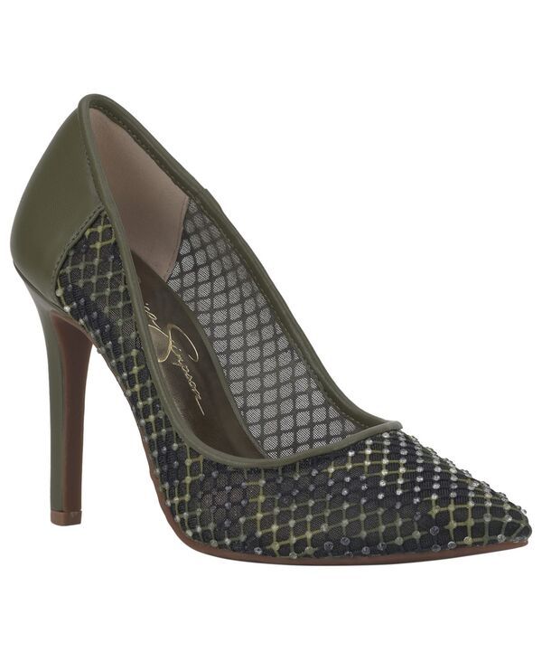 ジェシカシンプソン レディース シューズ パンプス メッシュ Jessica Simpson Womens Cassani Pointed Toe Mesh Pumps Deep Moss Camo