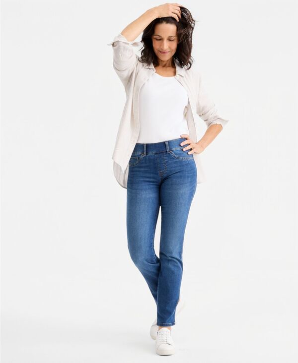 スタイルアンドコー レディース ボトムス デニムパンツ ジーンズ Style Co Womenshaping PullOn Straight Jeans Macys Exclusive Summit 16,110円