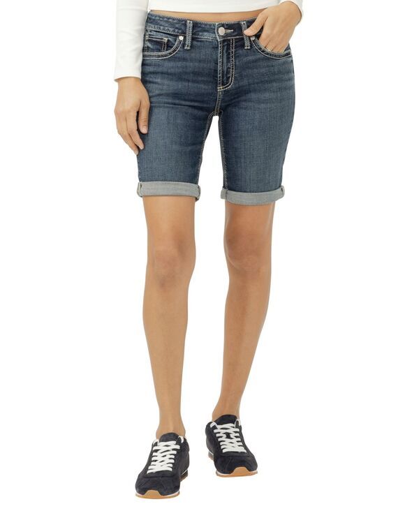 シルバー ジーンズ レディース ボトムス ハーフパンツ・ショーツ Silver Jeans Co Womensuki MidRise Luxe Stretch Bermuda Short Fort M 17,140円