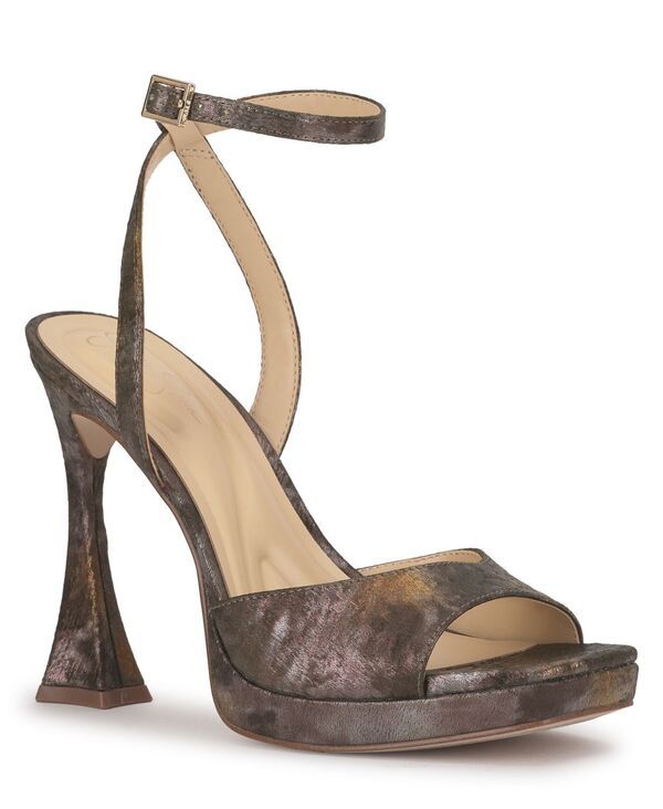 ジェシカシンプソン レディース シューズ サンダル Jessica Simpson Womens Jixte Round Toe Dressandals Metallicombo Sateen メタリ