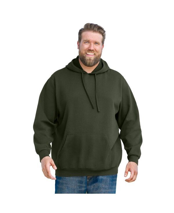キングサイズ メンズ アウター パーカー・スウェット フリース KingSize Mens Fleece Pullover Hoodie Deep olive オリーブ