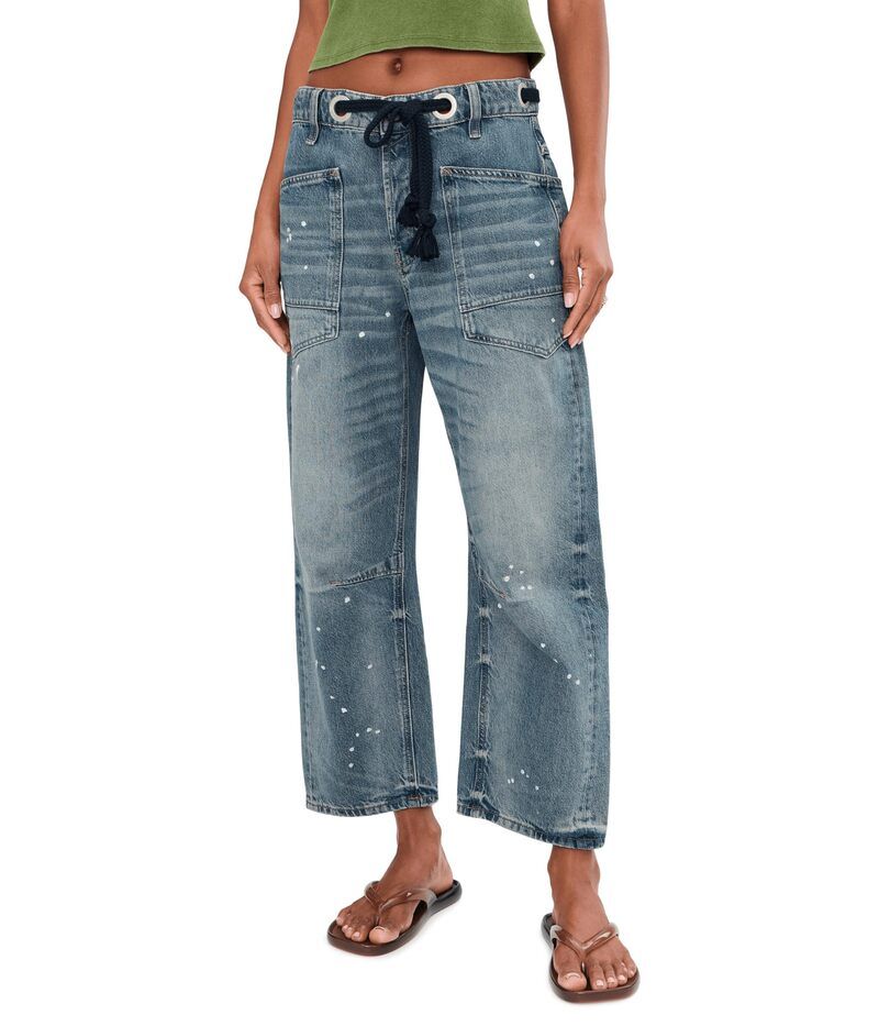 フリーピープル レディース ボトムス デニムパンツ ジーンズ Free People We The Free Moxie PullOn Barrel Jeans Timeless Blue ブルー