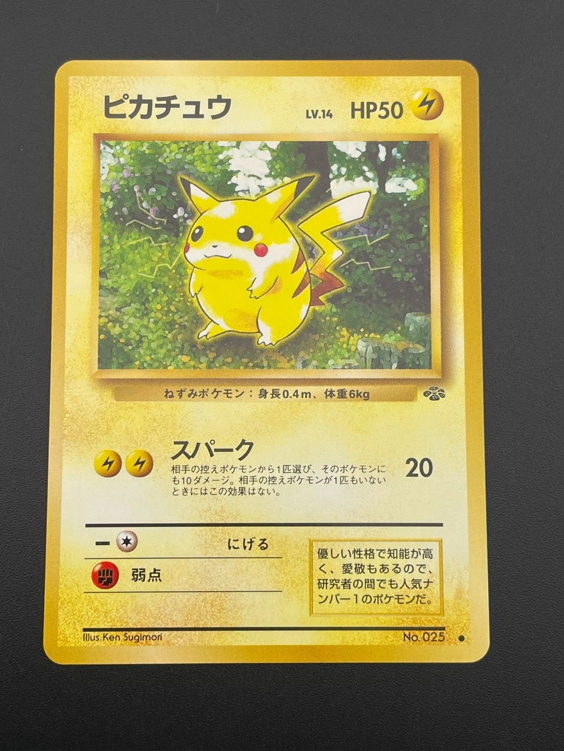 【中古品】 ピカチュウLV.14 HP50 第2弾拡張パック「ポケモンジャングル」 旧裏　ポケモンカード 15,840円