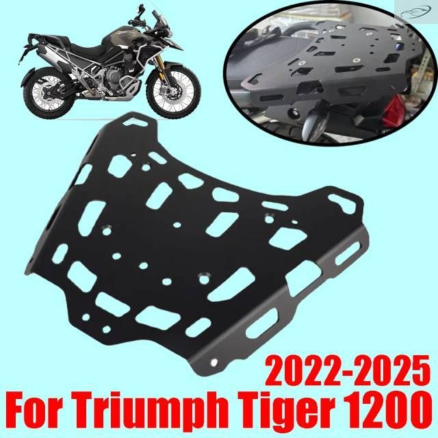 Triumph TIGER 1200 Rally Explorer PRO 2022-2025用オートバイアクセサリーリアラゲ??ッジラックキャリアシェルフトップケースボックスサポート