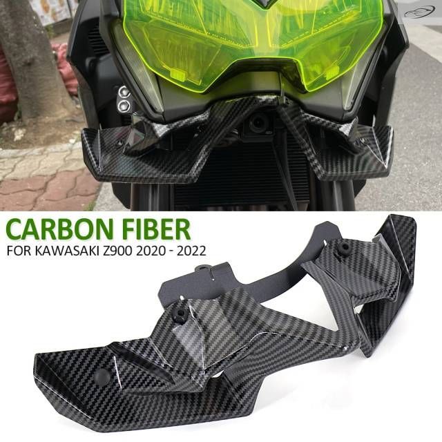 カワサキ Z900 2020 2021 2022 用フロントダウンフォーススポイラー ダウンフォースフロントスポイラー アクセサリー カーボン 7,165円
