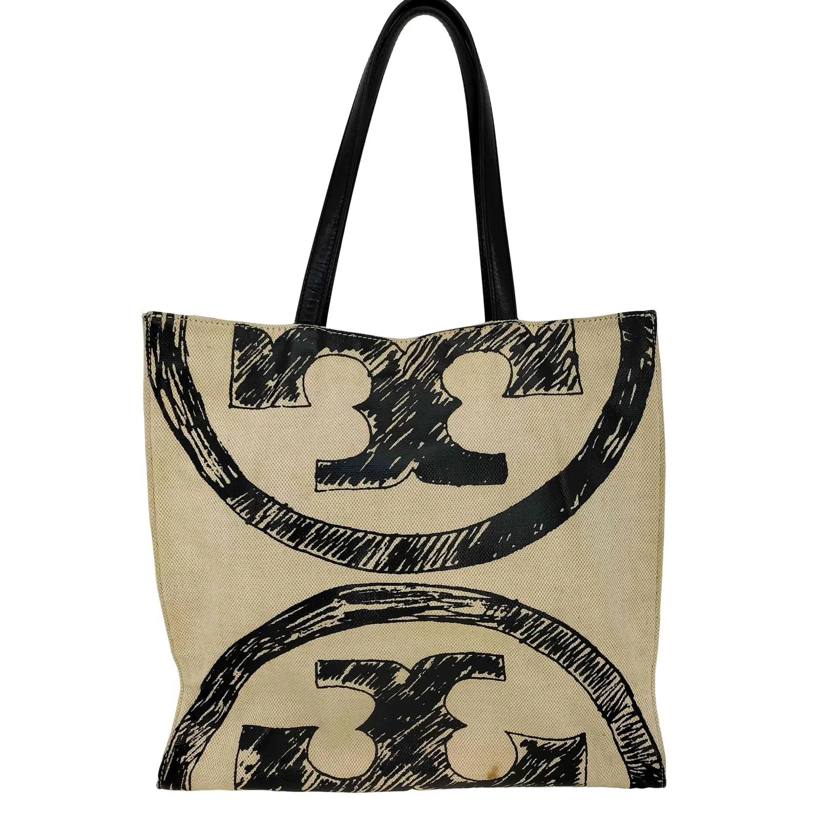 トリーバーチ TORY BURCH エラ ダブルTロゴ キャンバス トートバッグ 