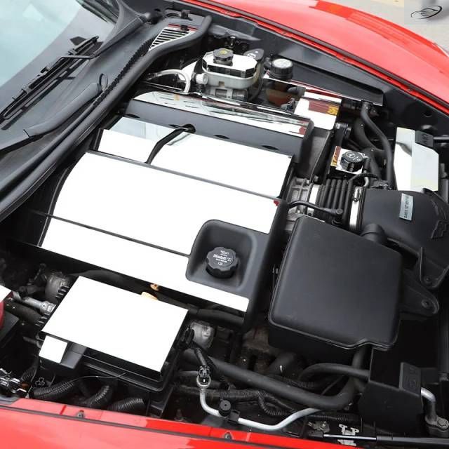 シボレー コルベット C6 2005-2013 用 ABS カーボン/レッド ステアリングホイール ステアリングコラムベースカバー 装飾ステッカー アクセサリー