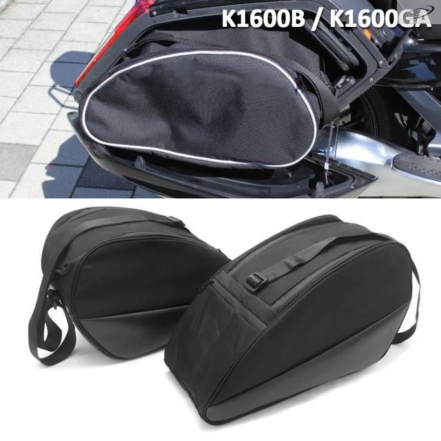 BMW K1600B AGGER K1600GA K1600 Grand America用 ブラック サイドラゲッジ ライニングサドルバッグ 収納バッグ アクセサリー