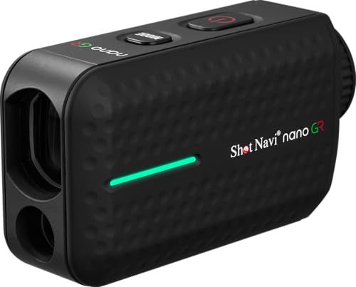 ★新品★Shot Navi(ショットナビ) 軽量型 ゴルフ 距離計 レーザー距離測定器 LaserSniper nanoシリーズ/日本製 広視野ファインダー 6倍ズーム 高低差 Type-C充電式 専用ケース付き