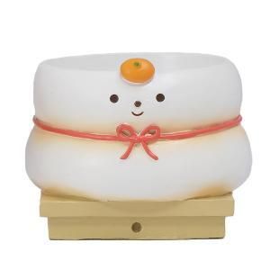 【新品・3営業日で発送】ケー・イー・アイ NYリトルレジンポット 鏡餅 (NY305)【入数:30】