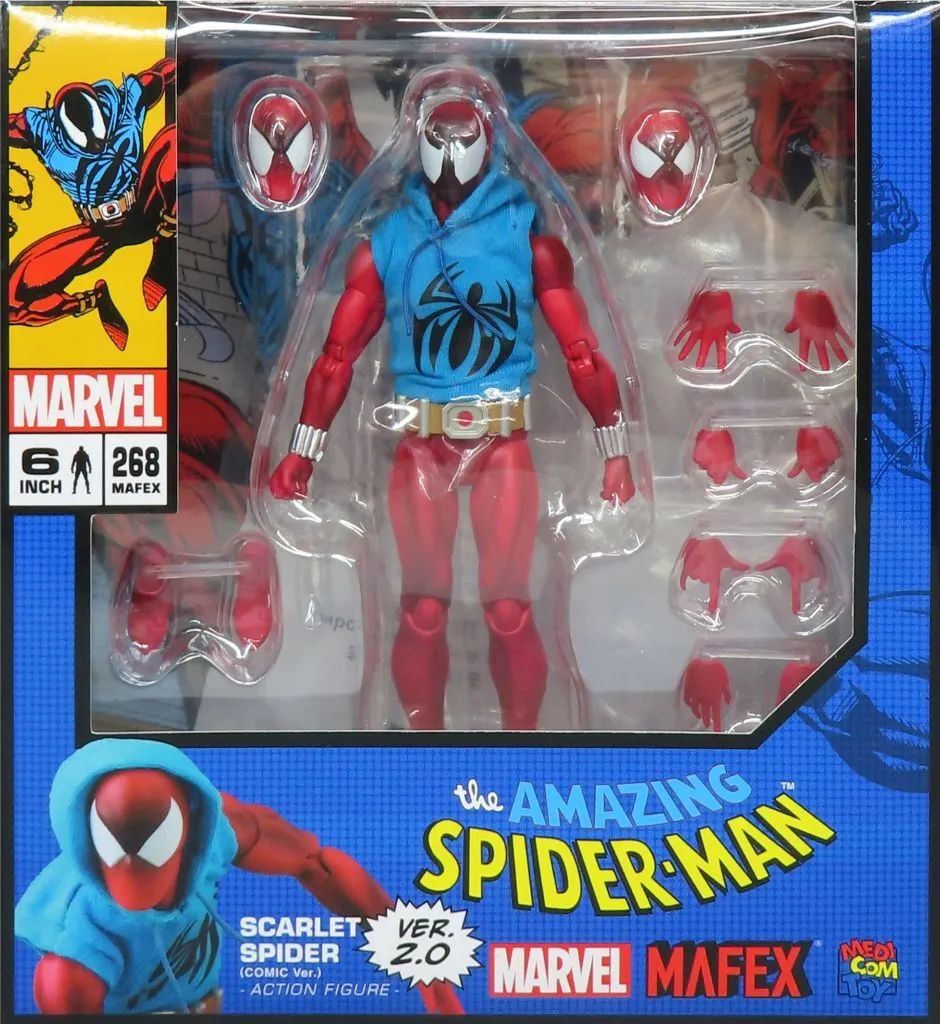 【中古】フィギュア MAFEX SCARLET SPIDER(COMIC Ver.) Ver. 2.0 「アメイジング・スパイダーマン」 アクションフィギュア No.268 10,010円