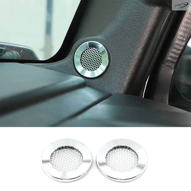 ハマーH2 2003 - 06 2007用 ミ製フロントスピーカーカバー トリムステッカー カーアクセサリー