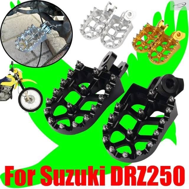 スズキ DRZ250 DRZ 250 DR-Z 250 DR-Z250 用オートバイアクセサリー フロントフットレスト フットペグ フットレスト ペダル