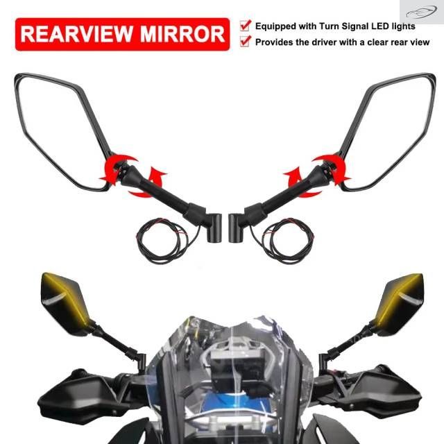 BMW R1200GS用ホンダサイドミラー用ウィンカーLEDライトバイクアクセサリーバックミラー8/10MMネジ付属 7,136円