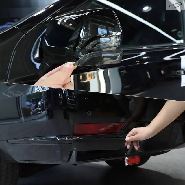 キャデラック エスカレード 2021 - 23用 ABS ブラック 車用バックミラー ウィンカー リアフォグランプカバー ステッカー 車用アクセサリー