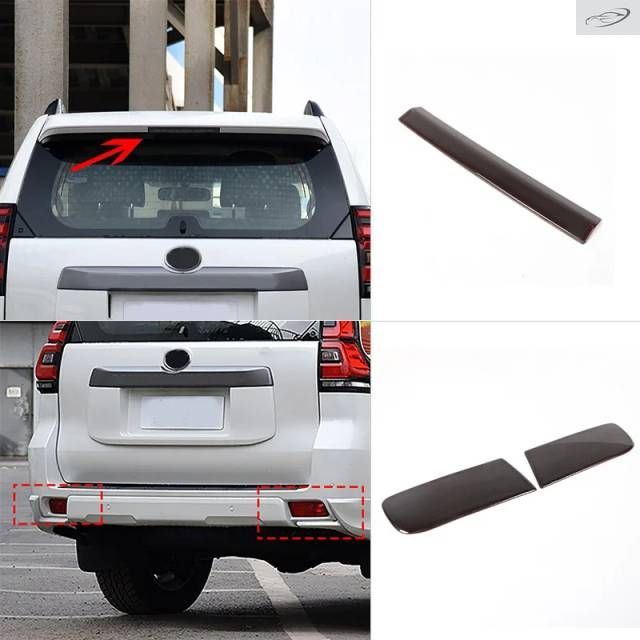 トヨタ ランドクルーザー プラド FJ150 150 2010-2023 用 リアフォグランプフレーム ハイマウントブレーキランプカバーアクセサリー
