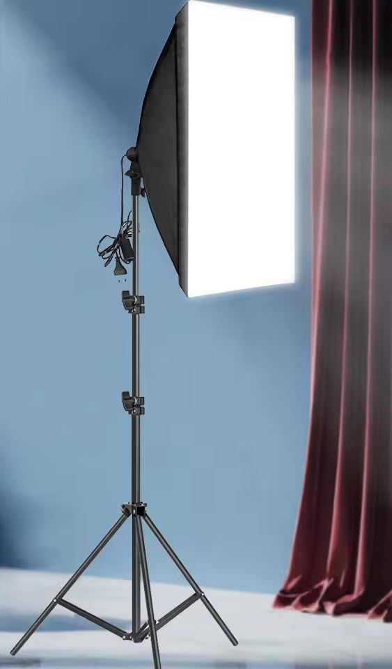 新品 zmart 200cm 写真撮影用 ソフトボックス 照明用 三脚付き E27 写真用電球 連続照明 システム 写真スタジオ用 ライトボックス 撮影照明 写真スタジオ フラッシュ ストロボ ディフューザー 照明キット 写真照明 LEDライト 撮影ブース 撮
