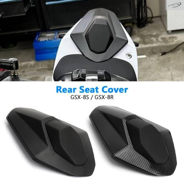 オートバイリアピリオンパッセンジャーシートカバー カーボン ブラック スズキ GSX-8R GSX 8R GSX8R 2024 GSX-8S GSX8S 2023-