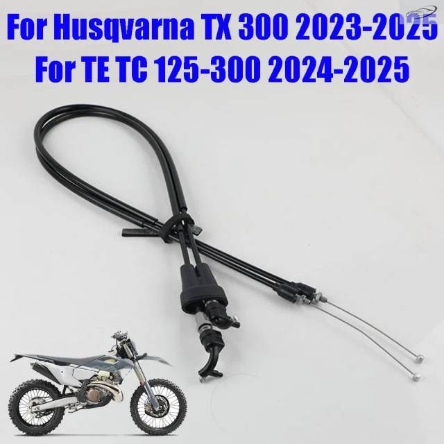 Husqvarna TE TC 125 150 250 300 TX 300 2024 2025 オートバイ 2 スロットルケーブル アクセルプルライン 燃料パイプ ワイヤー