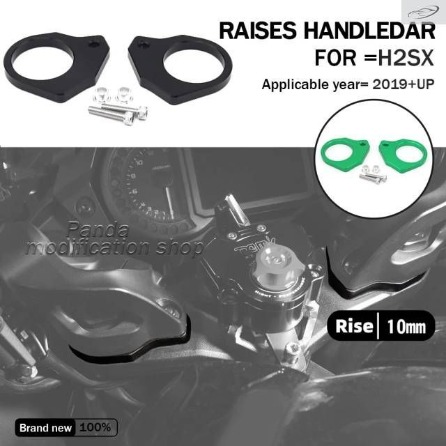 カワサキ H2SX H2 SX 2019 - 21 2022 2023 2024 用ハンドルバーライザー バイクアクセサリー 7,380円