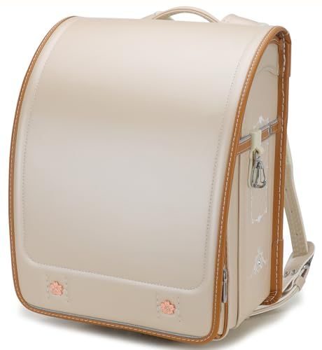 【新品】ランドセル 女の子 ワンタッチロック パールシャンパン 軽量 豪華 刺? A4フラットファイル対応 japanese schoolbag a460d609