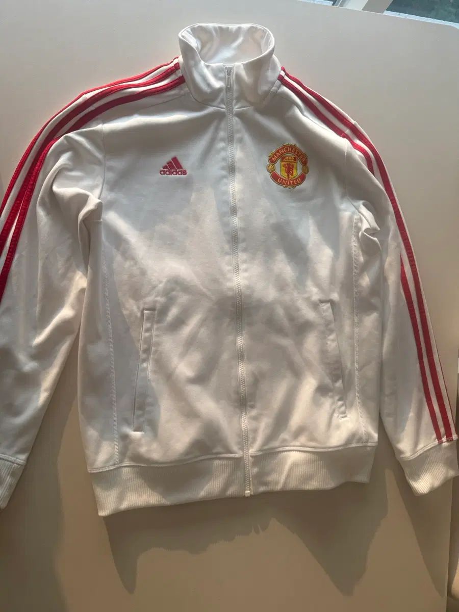 adidas レア 実物 MANCHESTER UNITED FC 紅白 白 トラックジャージ
