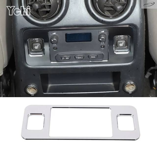 ハマーH2 2003-2007用ミニウム製リアエアアウトレットボタン装飾フレームステッカー車内アクセサリー