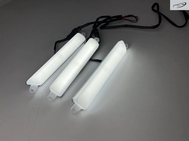 エクステリア フォード レンジャー T8 エベレスト 18-21 メッシュ マスク カバー LED 照明 フォグランプ フロント LED DRL デイタイム ライ