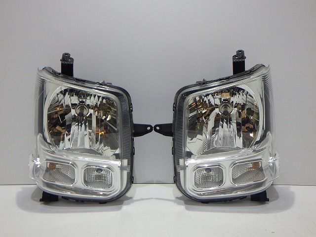 エヴリィ ヘッドライト左右 ハロゲン DA17V レベ付 LE14C6327 NV100 クリッパー DS17V コーティング 美品 260822070