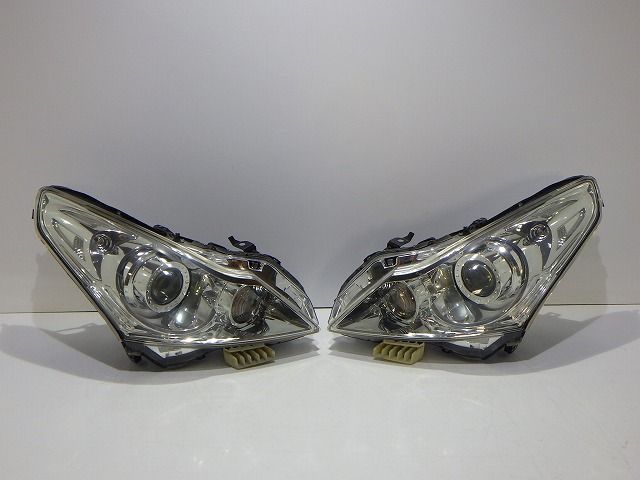 スカイライン　ヘッドライト　左右　HID　キセノン　V36　KV36　NV36　後期　100-23075　A　AFS無　コーティング　綺麗　260821038
