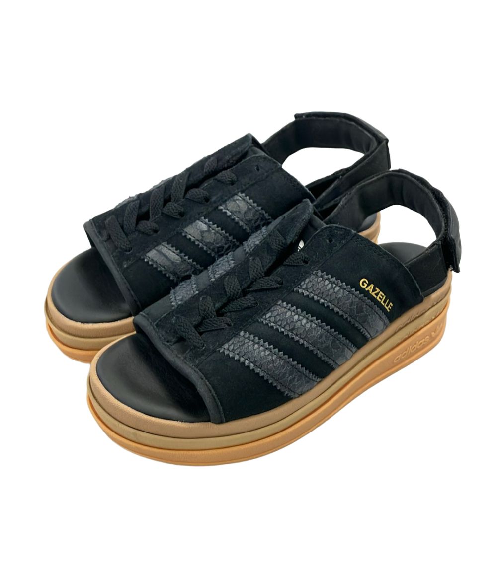 美品 アディダス ストラップサンダル 厚底 GAZELLE BOLD SANDALS HQ4688 レディース SIZE 23.5 adidas
