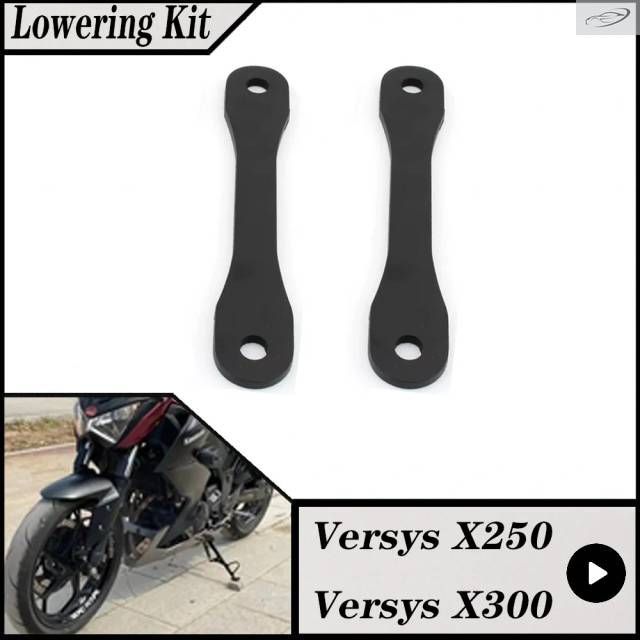カワサキ Versys-X300 Versys-X250 X300 X250 2017 2018 2019 用バイク ローダウンキット ドッグボーン サスペンションリンケージ ミニウム