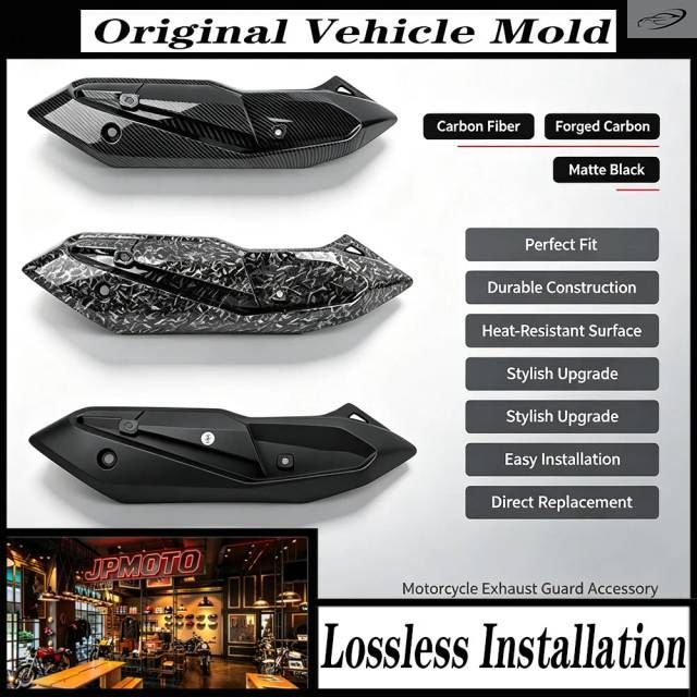ホンダ NSS350 za350 za 350 NSS 350 2021-2024 用オートバイマフラーカバーカウルプロテクター ABS ブラックアクセサリーキット 11,249円