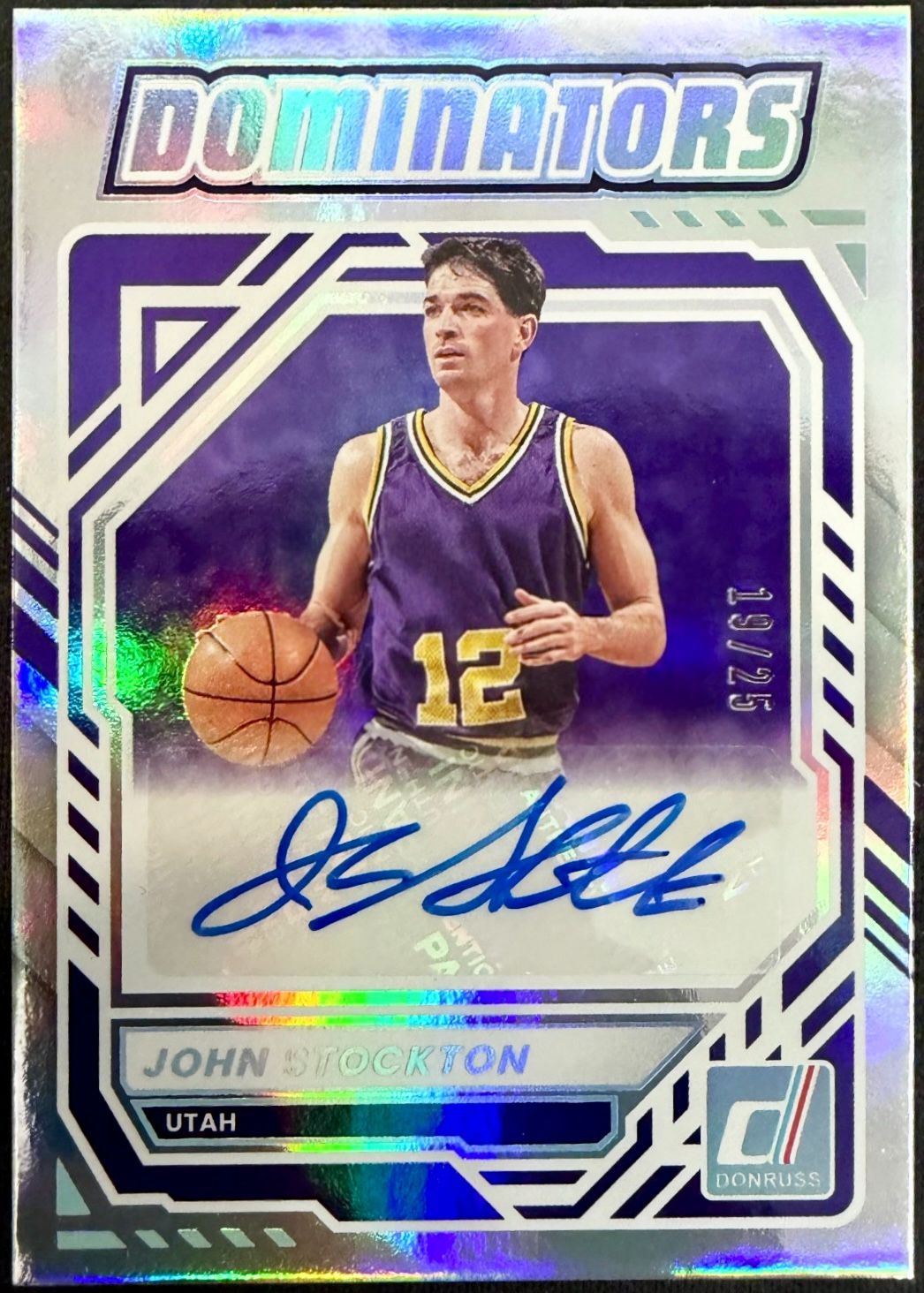 【8/25まで出品】【25枚限定】John Stockton ジョン・ストックトン Panini Donruss Dominators 2025-26 /25 Silver Auto サイン 直筆 ジャズ Jazz 5,840円