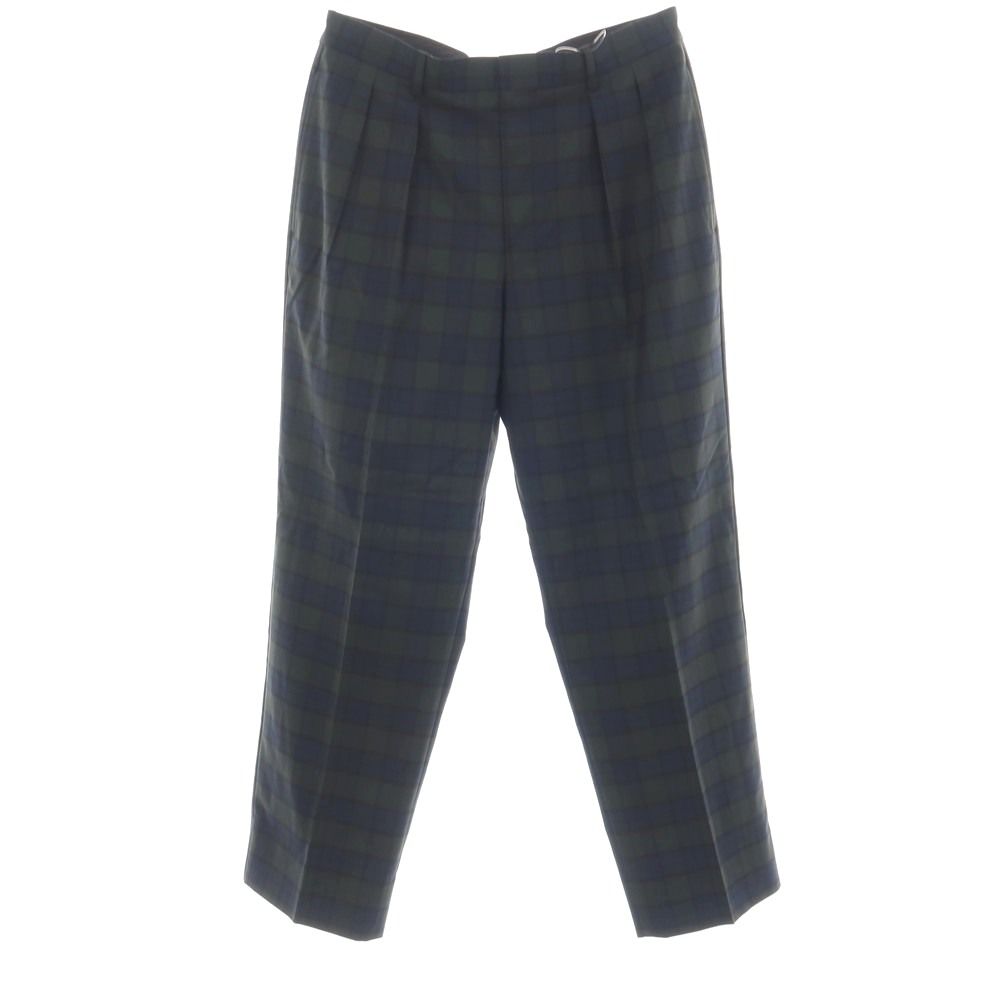 【中古】ブルックスブラザーズ Brooks Brothers ウール系 チェック カジュアルスラックスパンツ グリーンxネイビー【サイズ32】【メンズ】 8,663円