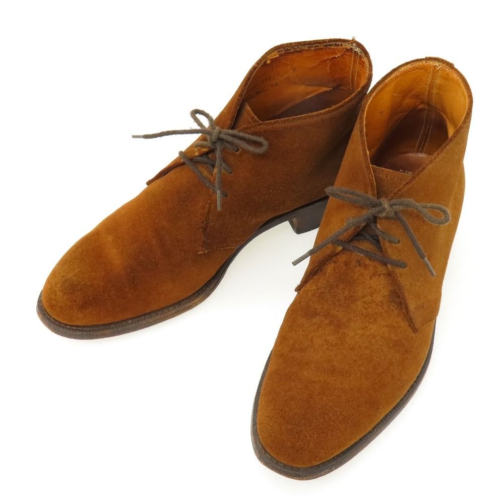 【中古】チーニー CHEANEY スエード ブーツ ブラウン【サイズ7F】【メンズ】