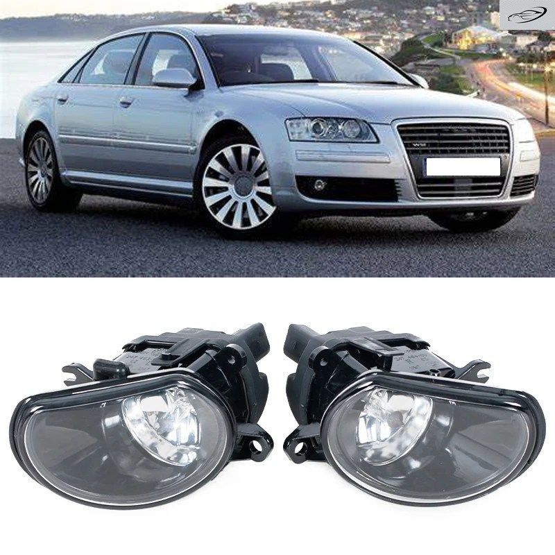 アウディ A8 D3 2004 - 2007 車用フロントフォグランプアセンブリ（ハロゲンバルブ付き）4E0941699A 4E0941700A