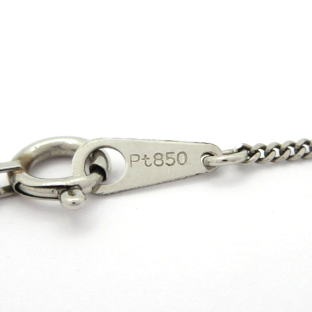 Unbranded(ノーブランド) ネックレス美品 Pt900×Pt850×ダイヤモンド クロス/Pt900トップ/10Pダイヤ0.50ct/Pt850チェーン/総重量3.4g