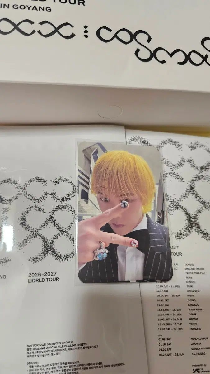 BIGBANG 2026ワールドツアー xx COSメンバーシップキッド 出品 8,795円