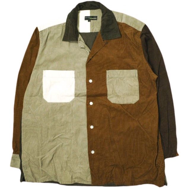 MOJITO モヒート 23SS 日本製 イベント限定 ABSINTH SHIRTS Bar2.0 - CRAZY CORDUROY クレイジーパターンコーデュロイアブサンシャツ 2032-9901 M BROWN 長袖 オープンカラー トップス g16486 6,503円