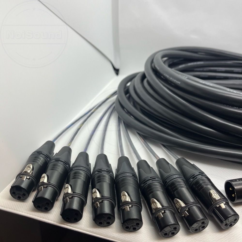 8chマルチ対応XLRケーブル 15m CANARE MR202-8AT NEUTRIK NC3MXX-B/NC3FXX-B バランスケーブル 8chマルチ対応XLRケーブル 15m CANARE MR202-8AT NEUTRIK NC3MXX-B/NC3FXX-B バランスケーブル