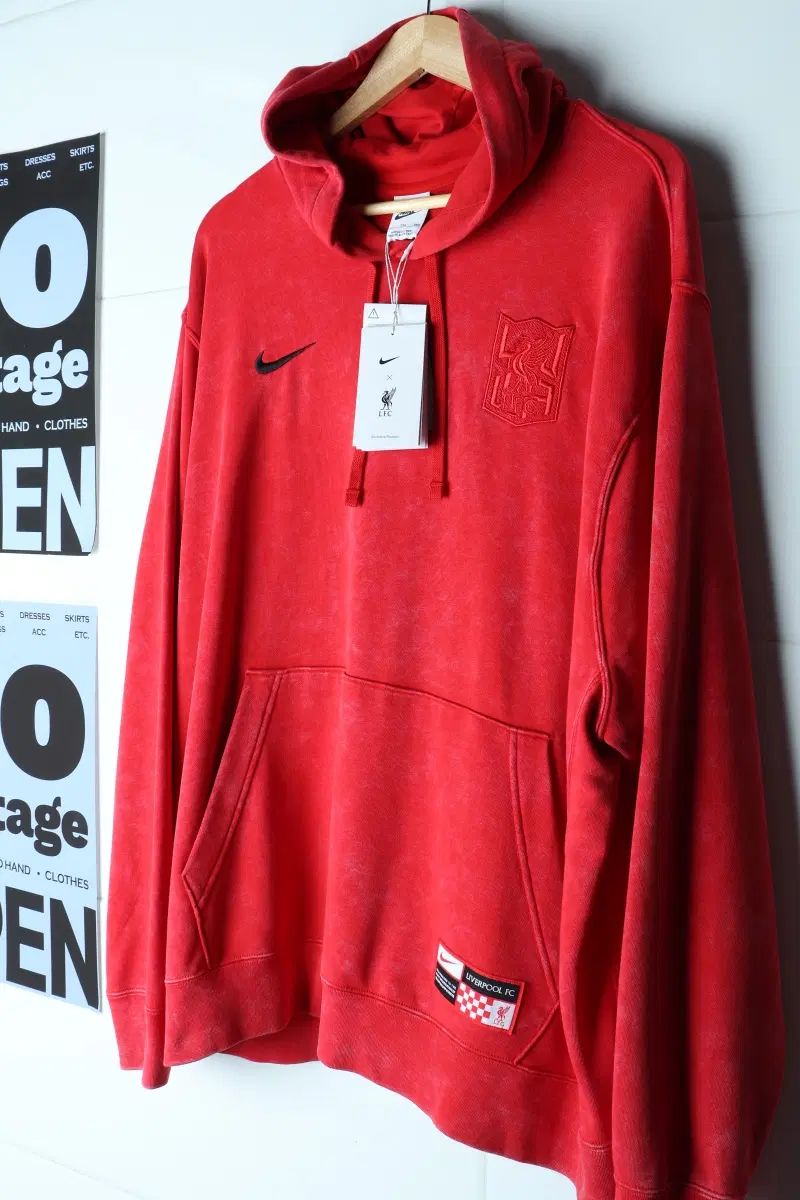 (2XL-4XL) NIKE フード付きTシャツ 新品 PIGMENT リヴァプール-H37302