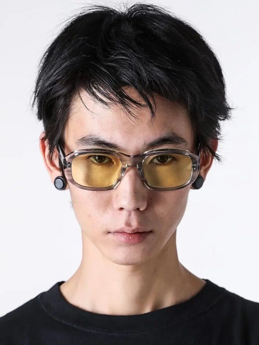 麻xブラン オーバル サングラス グレー