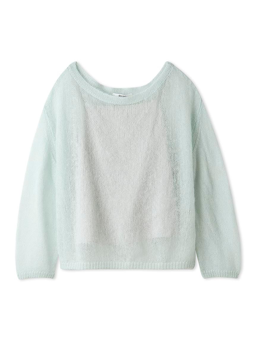 新品 [スナイデル] シアーモヘアプルオーバー SWNT244039 レディース LBLU Free Size